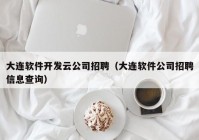 大连软件开发云公司招聘（大连软件公司招聘信息查询）