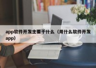 app软件开发主要干什么（用什么软件开发app）