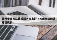 苏州专业网站建设服务哪家好（苏州高端网站建设机构）